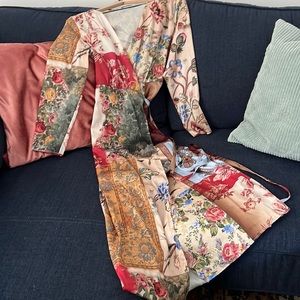Zara floral patter wrap dress size medium.